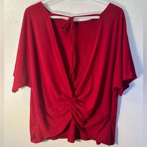 SHEIN Red backless top